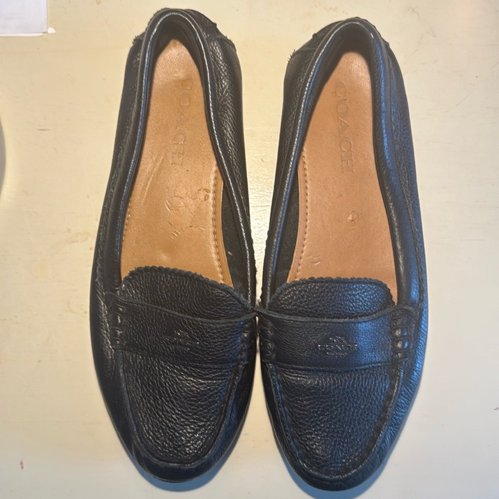 Black Odette Coach Loafers